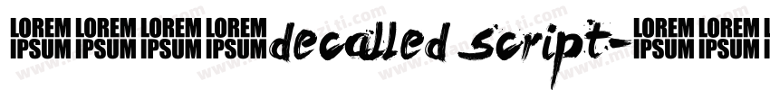 英文字体decalled script字体转换